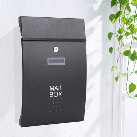 Wall Mounted Stainless Steel Mailbox Outdoor Warehouse Apartment Home Garden Letterbox Vertical Locking Mail Post Box F6011 ► Photo 1/6
