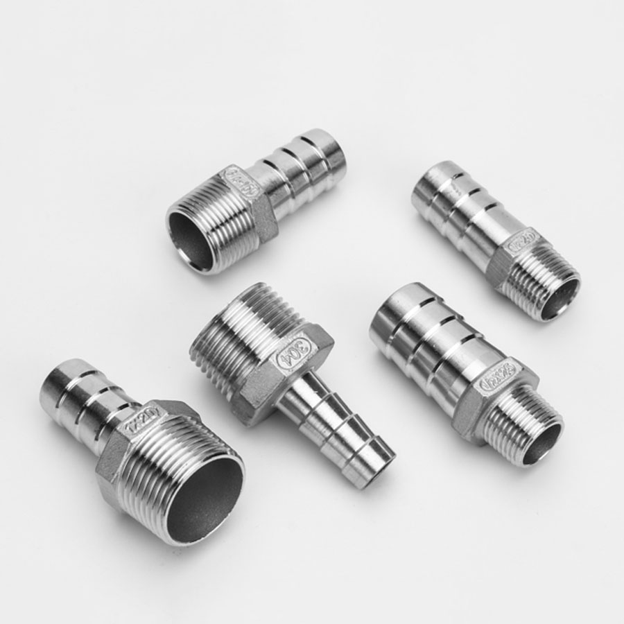 Stainless Steel Barb Hose Connector Adapter 6mm Barbed x G1/2 Female Pipe 1Pcs 