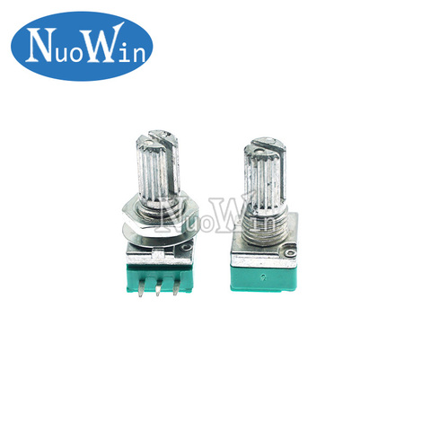 50pcs RK097N 5K 10K 20K 50K 100K 500K B5K with a switch audio 3pin shaft 15mm amplifier sealing potentiometer ► Photo 1/1