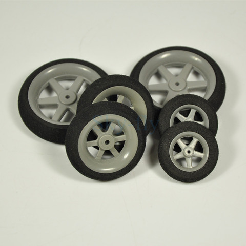 1 Pair of Super Light Foam Sponge Wheels 30mm 35mm 40mm 45mm 50mm For RC Airplane Model Replacement Parts ► Photo 1/6