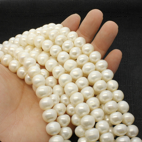 8-9 / 11-12mm AA grade natural freshwater pearl high quality round loose beads jewelry making DIY necklace bracelet accessories ► Photo 1/6