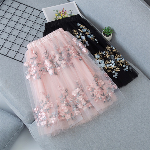 Baby Girls Tutu Layered Skirts Kids Ball Gown 2022 Summer Autumn Solid Long Skirt Girls Princess Skirt Child Clothes ► Photo 1/6