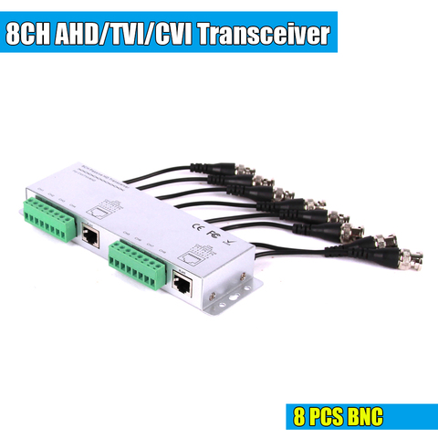 8CH HD CVI/TVI/AHD Passive Transceiver 8Channels Video Balun Adapter Transmitter BNC to UTP Cat5/5e/6 Cable 720P 1080P ► Photo 1/6