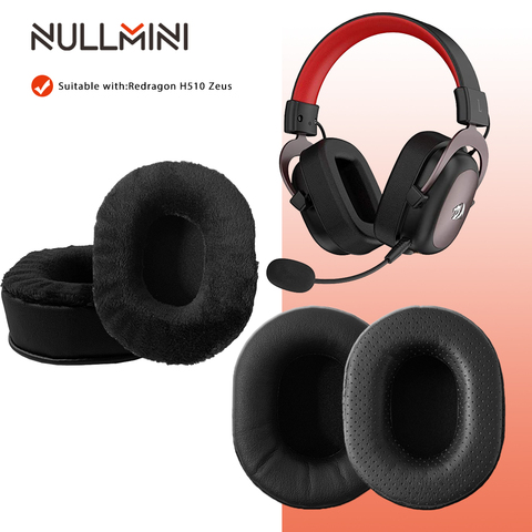 NullMini Replacement Earpads for Redragon H510 Zeus Headphones Thicken Leather Velvet Sleeve Earphone Memory Foam Earmuff ► Photo 1/6