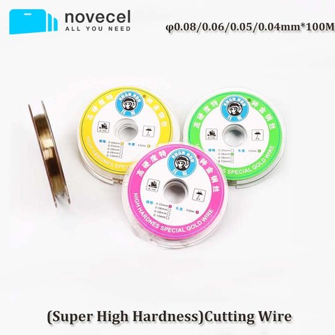 100m* 0.08mm 0.06mm 0.05mm 0.04mm Alloy Steel Molybdenum Wire Cutting Wire Line LCD Display Screen Separator Repair ► Photo 1/6