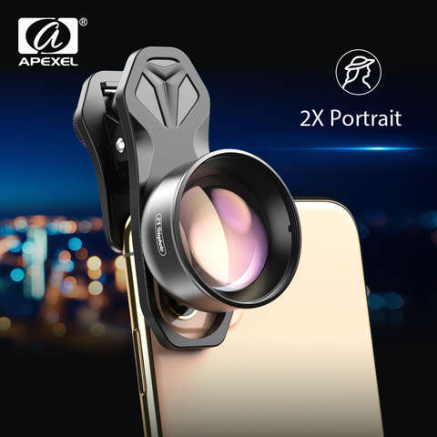 APEXEL HD 2X telescope lens 4K telephoto zoom phone camera lens CPL star filter for huawei Samsung all smartphone drop-shipping ► Photo 1/1