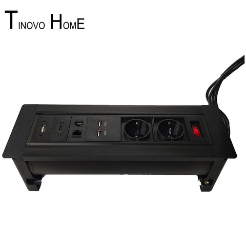 High-end desktop socket / manual flip conference multimedia desktop socket / HDMI USB cable USB charging socket / outlet /MT-01 ► Photo 1/6