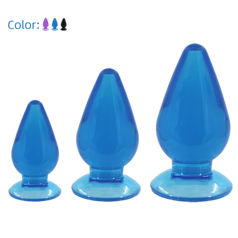 Transparent Huge Anal Plug Women Masturbation Smooth Butt Beads Gay Men Adult Sex Toys Dilator Anus Erotic Show Props Products ► Photo 1/6