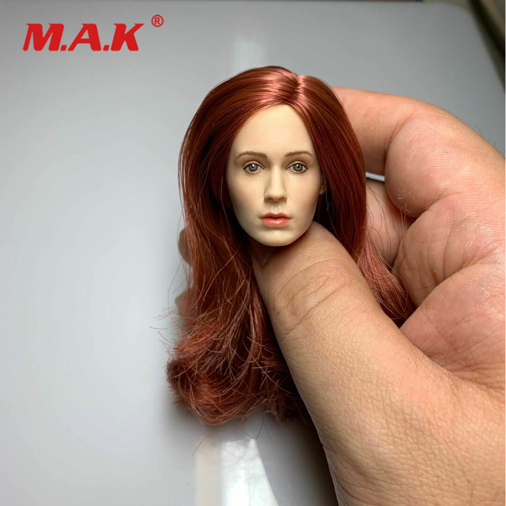 DSTOYS D-005 12'' Figure Body 1/6 Scale Female Women Red Long Hair Girl Head 