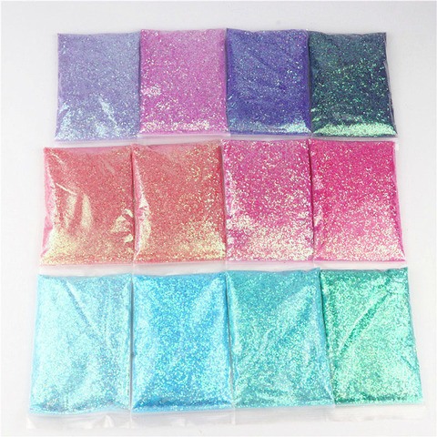 50g/10ML Mixed Extra Ultra Fine Nail Arts Glitter Powder Iridescent Irregular Nail Sequin Flakes Pigment Manicure Decoration ► Photo 1/6