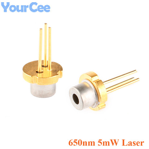 2pcs 650nm 5mw Laser Diode Module Red Color TO-18 DIY Laser Sensor Diode 2.2-2.4V LED Electronics Design ► Photo 1/3