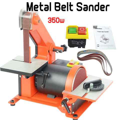 Table Belt Sander Metal Grinding/Polisher Sanding Machine Woodworking Copper Motor Knife Grinder Chamfering Machine Random Color ► Photo 1/6