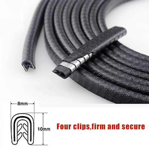 5m 10m Car Door Edge Scratch Protector Strip Sealing Guard Trim Automobile Door Stickers Decoration Protector Car-styling ► Photo 1/6