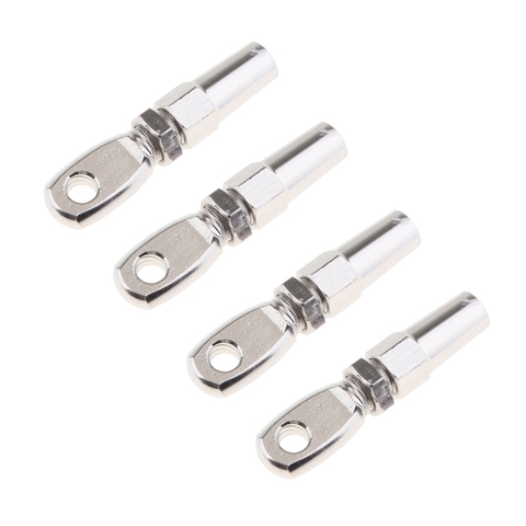 4 Pieces Stainless Steel Swageless Eye Terminal For 3mm Wire Rope ► Photo 1/6