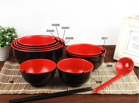 Anti Drop Bowl Instant Noodles/Steamed Rice Soup Bowl Of Korean Style Melamine Tableware Melamine Noodles Bowl ► Photo 1/5