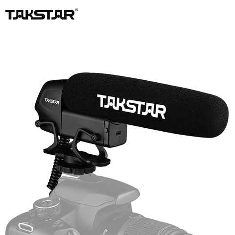 TAKSTAR SGC-600 On-camera Condenser Interview Microphone Mic Super-cardioid 3-level Gain Control Low Cut Switch 3.5mm Plug ► Photo 1/6