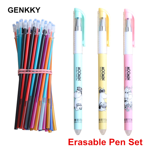 6/24/50Pcs/Set kawaii Erasable Pen Refill Office Rods 0.5mm Gel Ink Refills Gel Pen Set Washable Handles Office School Supplies ► Photo 1/6