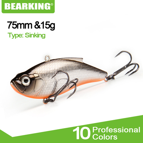 BEARKING 7.5cm 15g Lure Wobblers Crankbaits Hard Lure Pike Artificial Bait Fishing Tackle Bass Trout Fishing Lures ► Photo 1/6