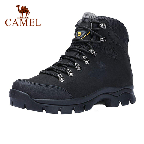 CAMEL Men High Top Hiking Shoes Durable Waterproof Anti-Slip Outdoor Climbing Trekking Shoes Male Military Tactical Boots 41-45 ► Photo 1/6