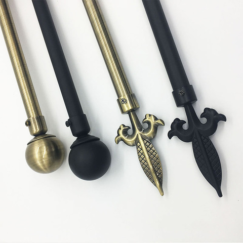hanging rod for curtains and tapestries telescopic pole curtain rod 0.6-1.1meters ► Photo 1/6