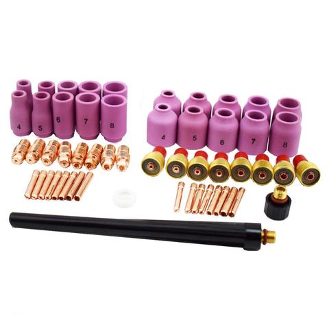 55PCS Setup Consumables Kit For WP-9 WP-20 WP-25 Series TIG Welding Torch 13N 53N Nozzles ► Photo 1/4