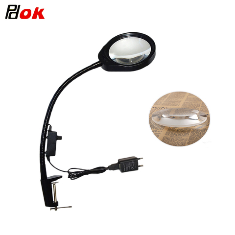 10X20X Caliper Magnifier Adjustable Brightness LED light To Enlarge 10X The Electronic Maintenance Jewelry Identification ► Photo 1/6