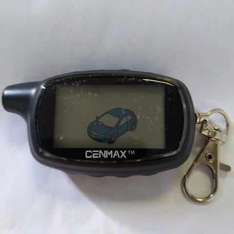 Russia CENMAX ST 7A Russian LCD remote control for CENMAX ST7A 7A LCD keychain car remote 2-way car alarm ► Photo 1/4