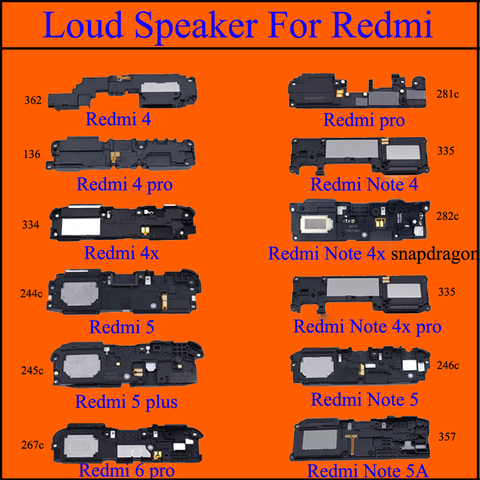YuXi Loud Speaker Loudspeaker Buzzer for Xiaomi Redmi 4 6 Pro 4X 5 Plus Note 4 4X Note 5 5A 5 Plus 6 5A Pro 7 7A ► Photo 1/2