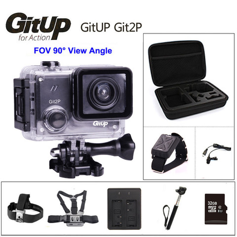 Original GitUP Git2P 90 degree Action Camera 2K Wifi Sports DV HD 1080P 30m Waterproof mini Camcorder 1.5 inch Novatek 96660 Cam ► Photo 1/6
