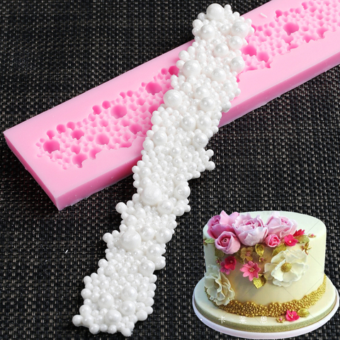 Pearls Shape Silicone Cake Mold Sugar Chocolate Molds Cookie Fondant Cake Decoration Tools DIY kitchen Baking Accessories G083 ► Photo 1/6