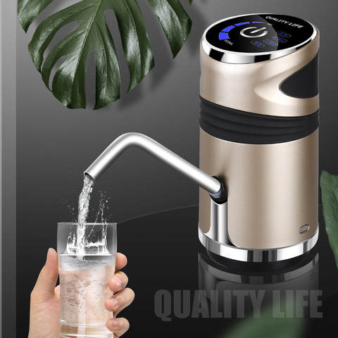 Home Gadgets Water Bottle Pump Mini Barreled Water Electric Pump USB Charge Automatic Portable Water Dispenser Drink Dispenser ► Photo 1/6