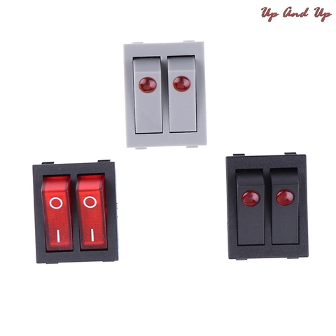 RK1-23 Oil Heater Switch ON/OFF  Rocker Switch 250V/16A With Double Buttons 1Pcs ► Photo 1/6