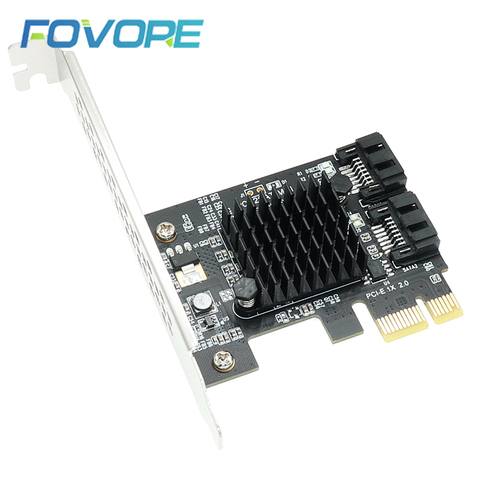 SATA PCI e adapter 2 ports SATA 3.0 to PCIe x1 expansion adapter Card SATA3.0 PCIe PCI-e Converter Marvell 88SE9125 ► Photo 1/6