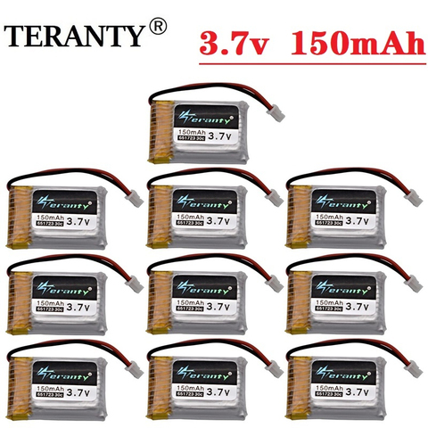3.7V 150mah 651723 for H20 S8 M67 U839 RC Quadcopter helicopter spare parts 3.7V LiPo battery for H20 toys Drones batteries ► Photo 1/4