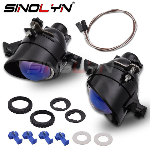 Sinolyn Fog Lights For Nissan Sentra/Versa/Qashqai J10/X-trail/Pathfinder/Infiniti M35M45/G37 Projector Blue Bixenon Lens Tuning ► Photo 1/6