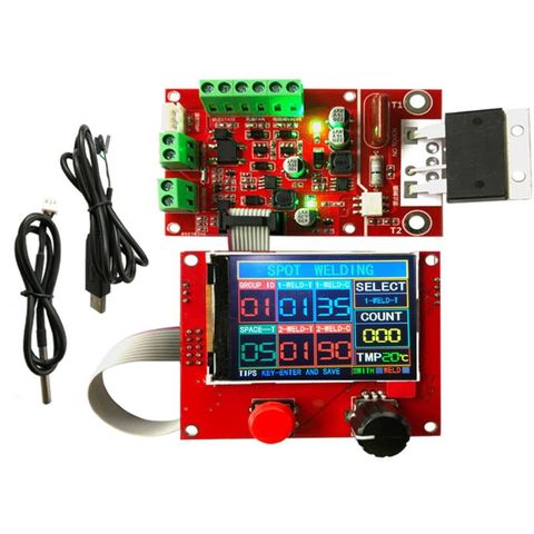 Pneumatic Spot Welder Controller with Fan & Temperature Sensor 100A Welding Controller NY-D08 ► Photo 1/6