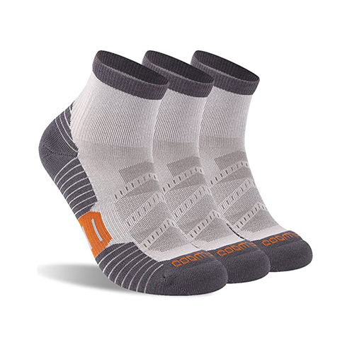 3 Pairs Running Socks, ZEALWOOD Men's Women's Anti Blister Socks Cycling Athletic Golf Socks Antibacterial Moistur ► Photo 1/6