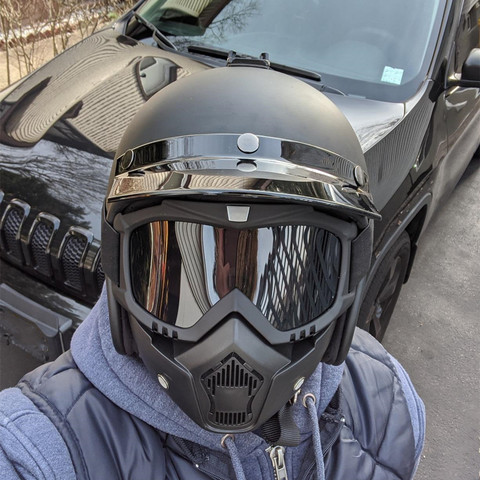 Cycling Motorcycle Helmet Dust Face Mask Shield Respirator Motocross Goggle Glasses Safety Protective Eyewear Bike Bicycle Tools ► Photo 1/6