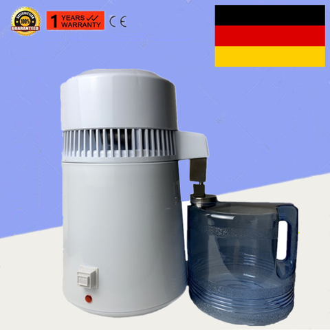 Germany Stock 110V/220V Distilled Water Machine Safe Health Water Distiller Stainless Steel Household Lab Use Water Distiller ► Photo 1/6