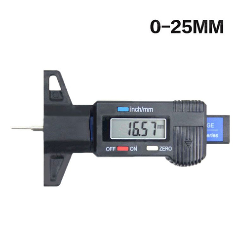 Car Digital Tyre Tire Tread Depth Tester Gauge 0-25.4mm Meter Measurer Tool Caliper LCD Display Tpms Tire Monitoring System ► Photo 1/3