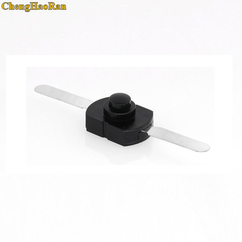 ChengHaoRan 5pcs 1712-CC ON OFF Black Flashlight Control Switch 2 pins Table Light Longer Feet Parallel Central Button 17*12mm ► Photo 1/2