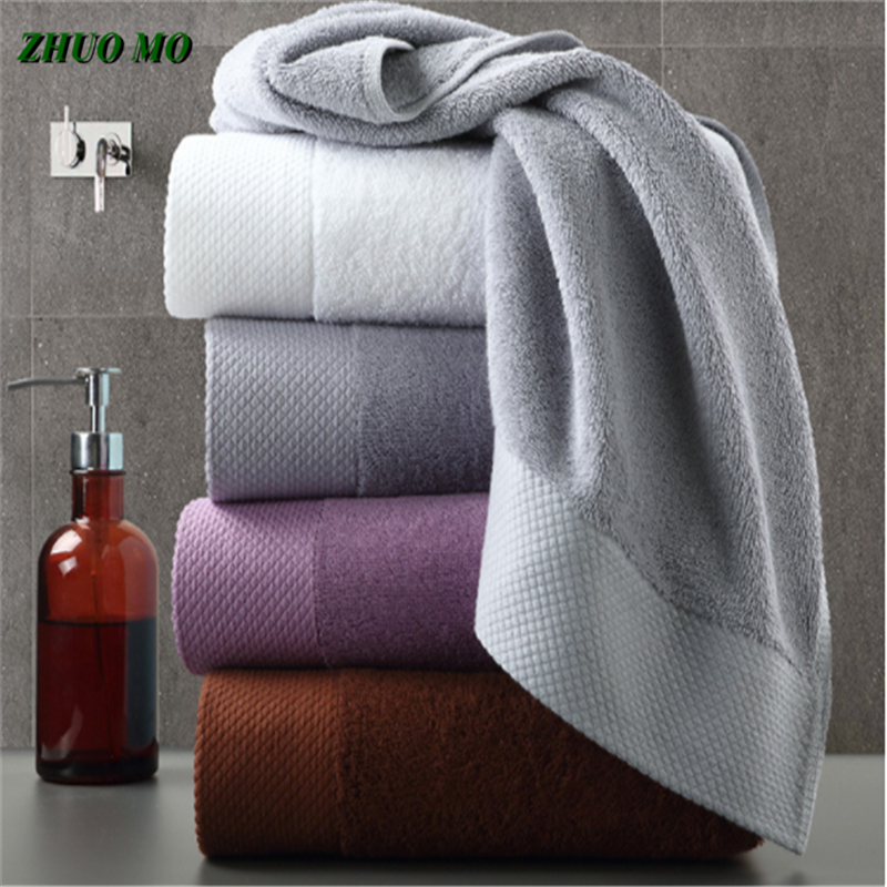 Large Thick Towel Set Solid Color 100% Cotton Bath Towel Bathroom Hand Face  Shower Towels For Adults Home Hotel toalla de ducha