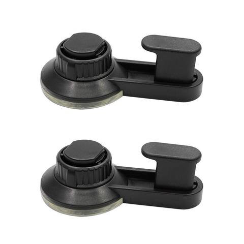 2 Pcs Strong Vacuum Suction Cup Hooks Removable Reusable Coat Hooks Towel Bath Robe Hangers Home Kitchen Accessories (Black) ► Photo 1/6