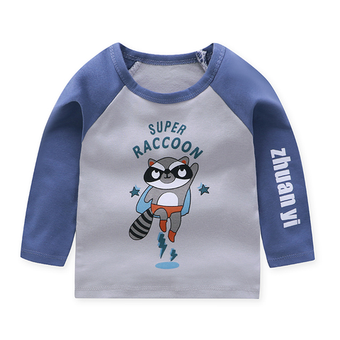 Autumn Children's Wear Baby Kids T Shirts Girls Boys Clothes Tshirt Cartoon Print Tops T-shirt Children Clothing Girls Tops ► Photo 1/4
