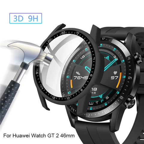 Tempered Glass Cover PC Dial Scale Protective Case For Huawei Watch GT 2 46mm Shell Screen Protector Smart Watch Accessories ► Photo 1/6