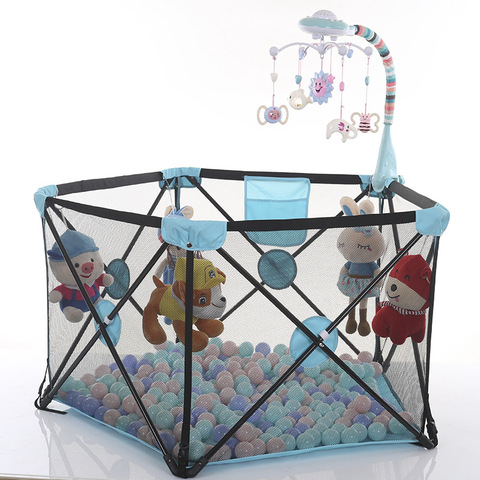 Children's play fence easy installation folding baby crawling pentagon toddler playpen safety fence toy pool for children ► Photo 1/6