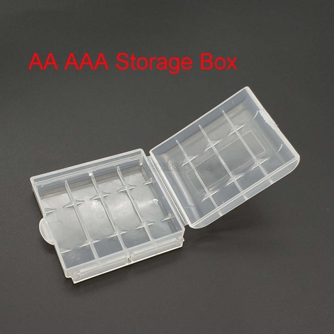 Transparent Plastic Case Holder Storage Box Cover For 10440 14500 AA AAA Battery Box Container Bag Case Organizer Box Case ► Photo 1/4