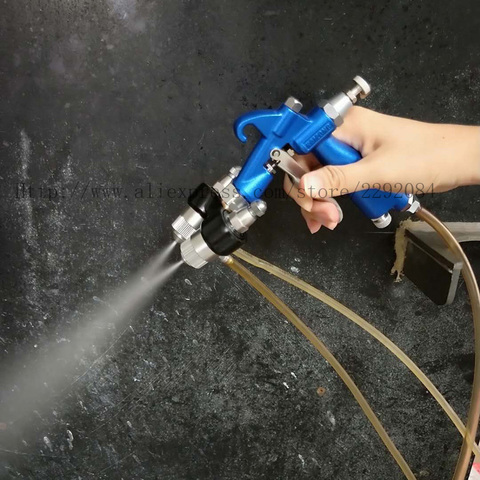 High Quality Double Nozzle Nanometer Spray Gun Air Brush HVLP Sprayer Paint Spray Tool Air Compressor Two-Component Nozzle ► Photo 1/6