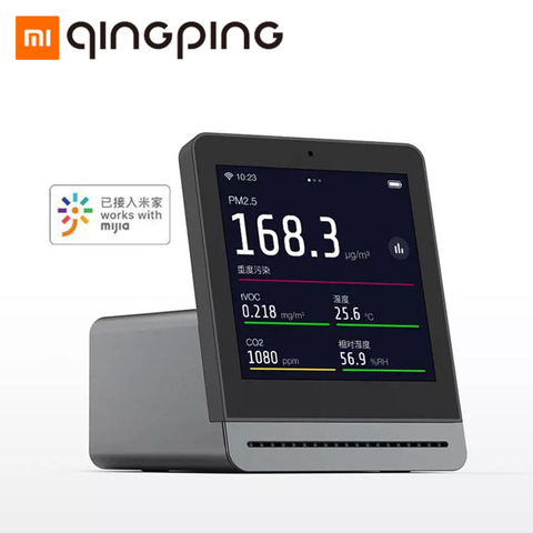 Xiaomi Qingping Air Detector Retina Touch IPS Screen Mobile Touch Operation Mijia APP Pm2.5 Air Monitor for Indoor Outdoor ► Photo 1/6