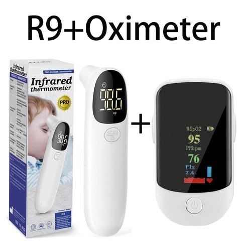 R9 Pro Infrared Thermometer Digital Adult Touchless Hygrometer Forehead No Contact Laser For Child Kids Children Lcd Display ► Photo 1/6